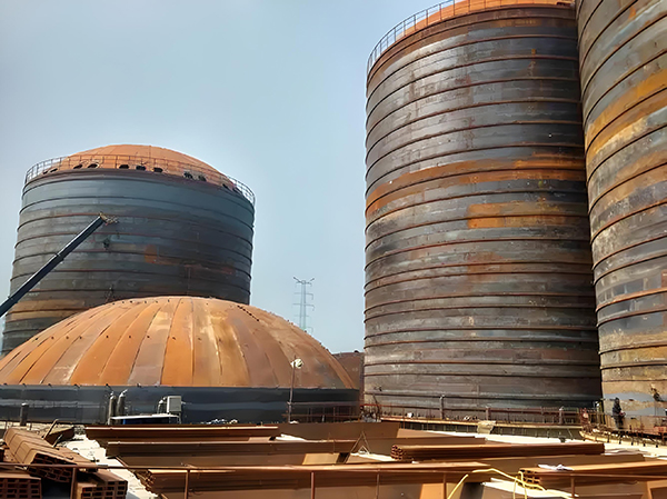 康巴什焦粉钢板仓